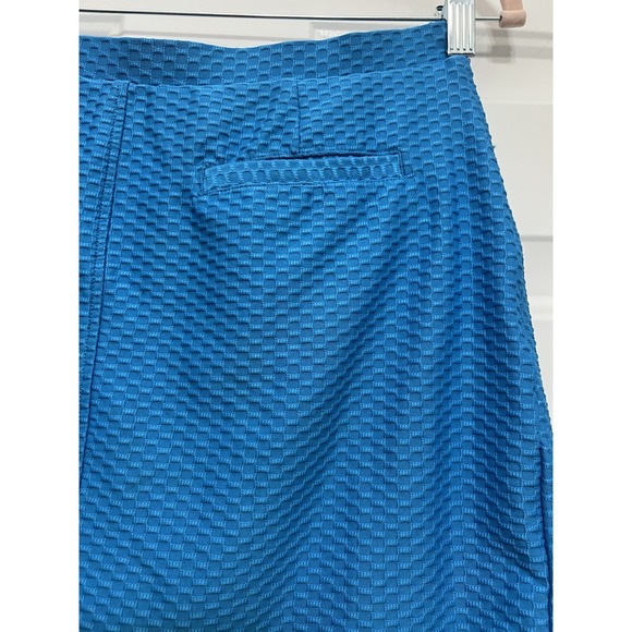 MONTEREY CLUB Women's‎ Golf Skirt Skort Shorts Waffle Weave Knit Blue Small 4-6 - Picture 2 of 5